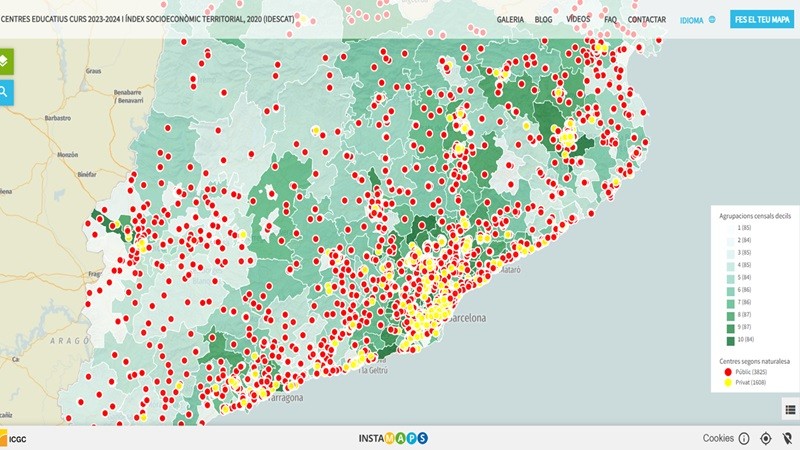 El Directori de centres educatius a Catalunya facilita informació de localització i contacte dels centres